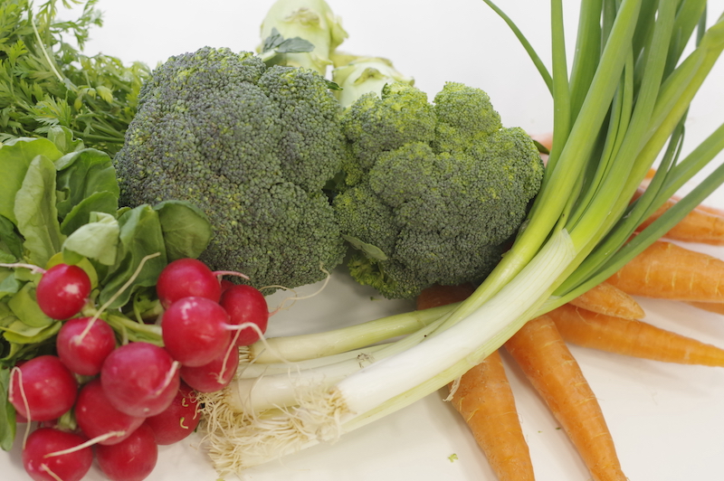 Frisches Gemüse als Bestandteil einer ausgewogenen Ernährung bei Lipödem